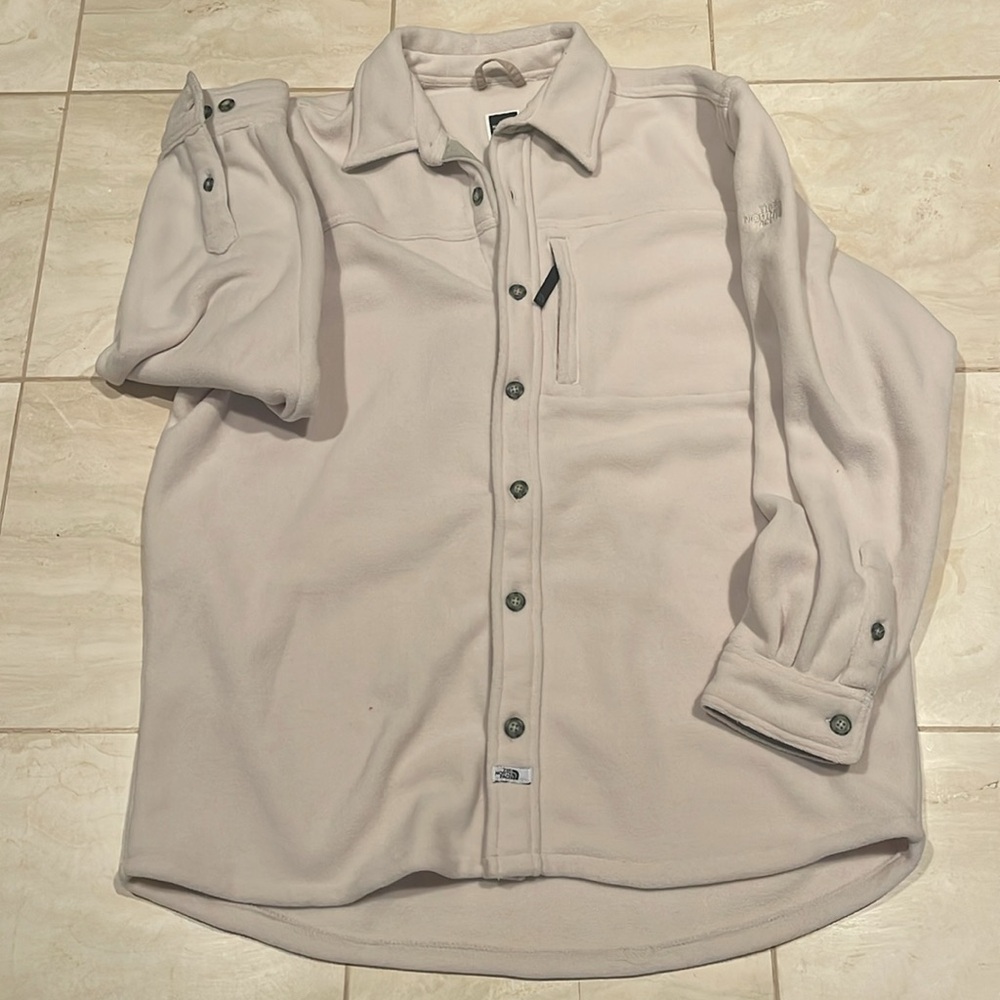 NWOT Vintage The North Face Winter Warm Fleece Button Up Shirt